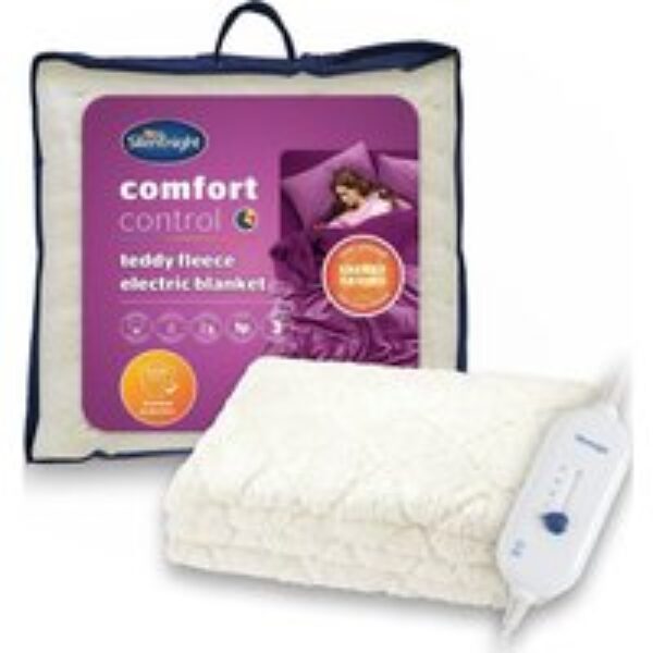 SILENTNIGHT Comfort Control Teddy Electric Blanket - Single