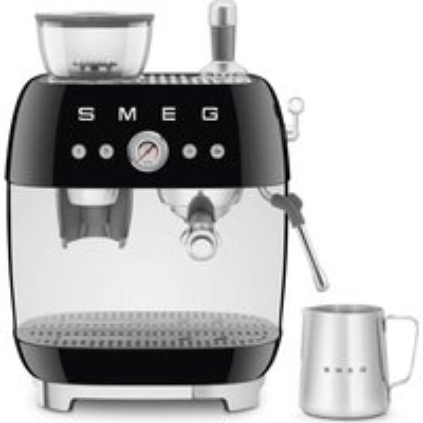 SMEG EGF03BLUK Bean to Cup Coffee Machine - Black