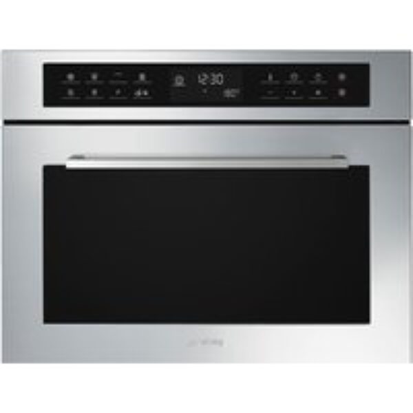 SMEG Cucina SF4400MCX1 Built-in Compact Combination Microwave - Stainless Steel