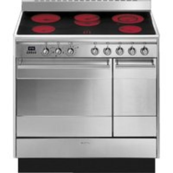 SMEG Concert SUK92CMX9 90 cm Electric Ceramic Range Cooker - Stainless Steel