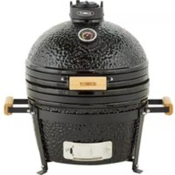 TOWER Kamado Maxi Grill Charcoal BBQ - Black