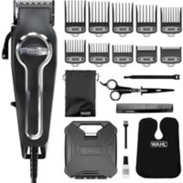 WAHL Elite Pro WM80106-0410 Hair Clipper Kit - Black & Silver