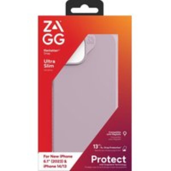 ZAGG Manhattan Snap iPhone 13/14/15 Case - Lavender