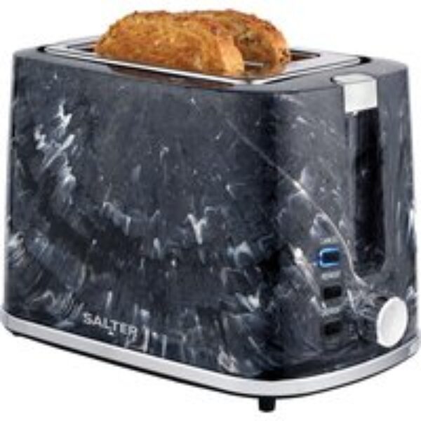 SALTER Marble EK5832BMA 2-Slice Toaster - Black