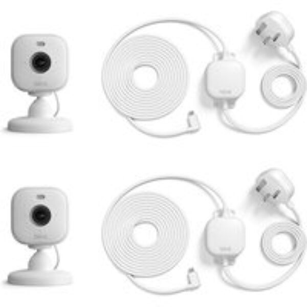 BLINK Mini 2 Full HD 1080p WiFi Security Camera with Weather Resistant Adapter - White