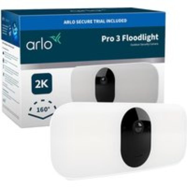 ARLO Pro 3 Floodlight 2K 1440p WiFi Security Camera - White