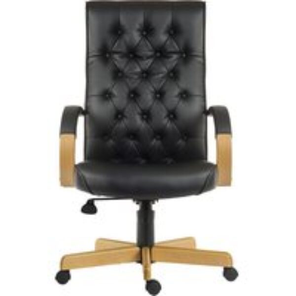 TEKNIK Warwick Bonded-leather Reclining Executive Chair - Black