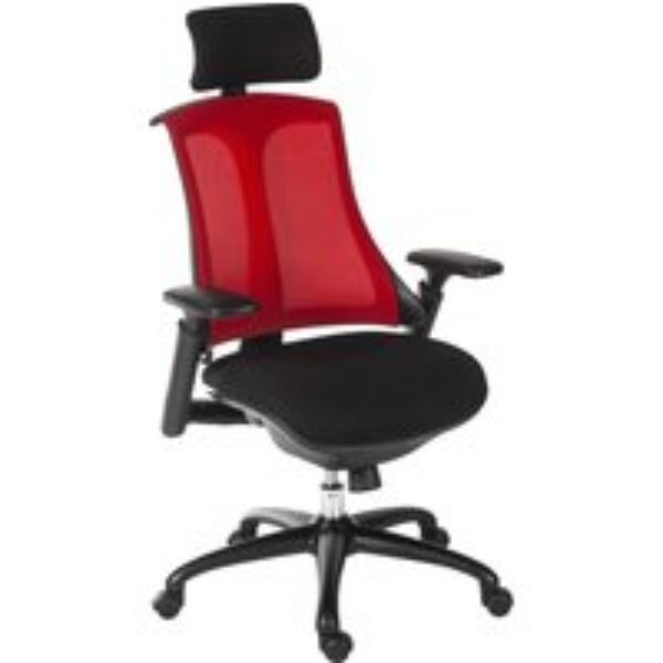 TEKNIK Rapport Mesh Executive Chair - Red & Black