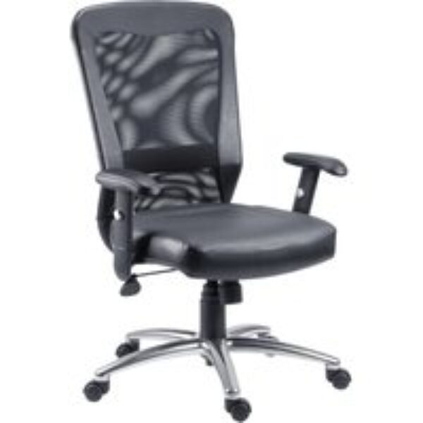 TEKNIK Breeze B580 Mesh & Bonded Leather Tilting Executive Chair - Black