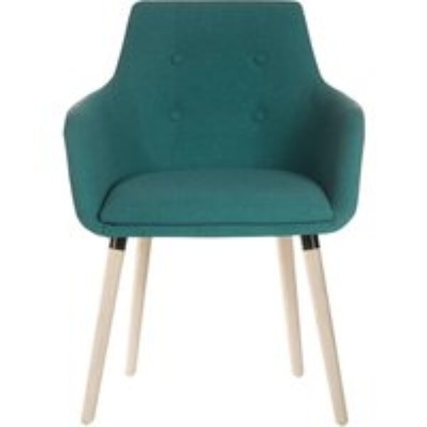 TEKNIK 4-Legged Fabric Reception Chair - Jade