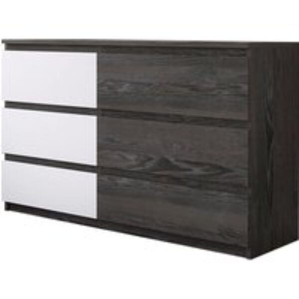 TEKNIK Hudson 5425709 Chest of Drawers - Charcoal Ash & Pearl Oak