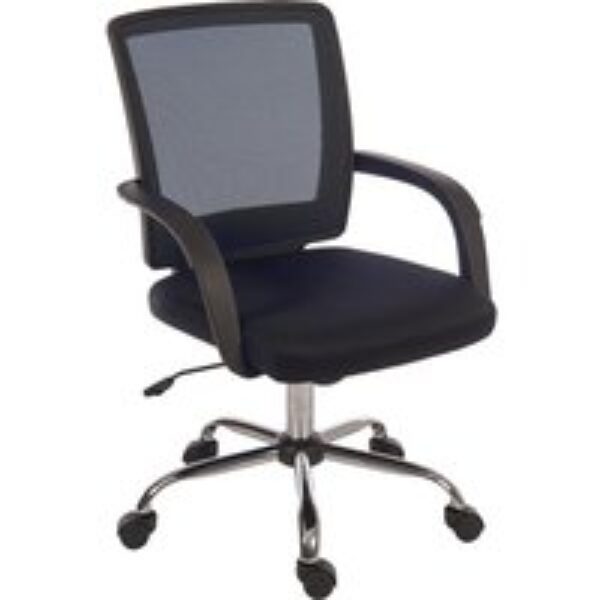 TEKNIK Star Mesh 6910BK Fabric Reclining Executive Chair - Black