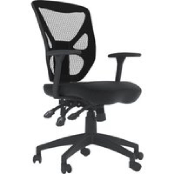 ALPHASON Hudson Mesh Tilting Operator Chair - Black