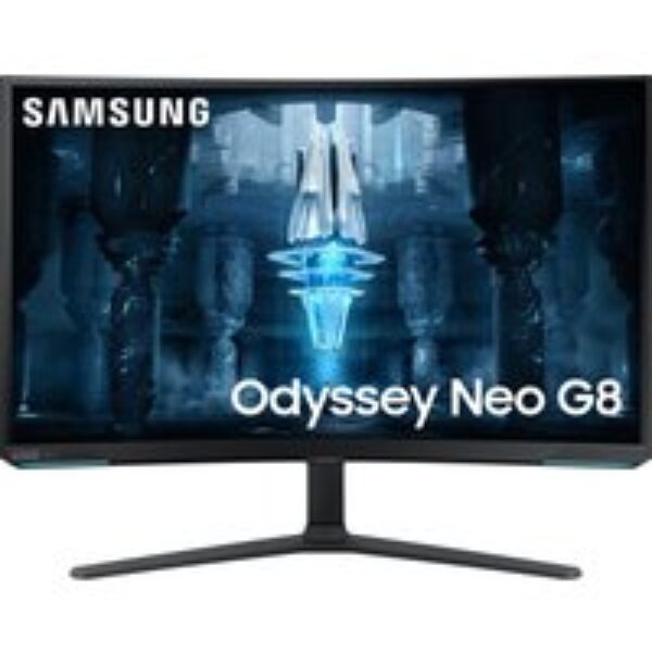 SAMSUNG Odyssey Neo G8 4K Ultra HD 32" Curved Quantum Dot Gaming Monitor - Black & White