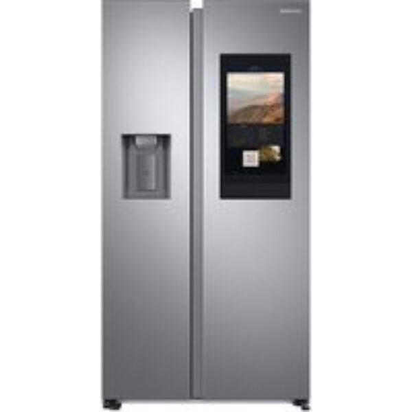 SAMSUNG Family Hub SpaceMax RS6HA8891SL/EU American-Style Smart Fridge Freezer - Aluminium