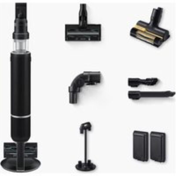 SAMSUNG Bespoke Jet AI Max 280W Cordless Vacuum Cleaner with All-in-One Clean Station  Black Chrometal