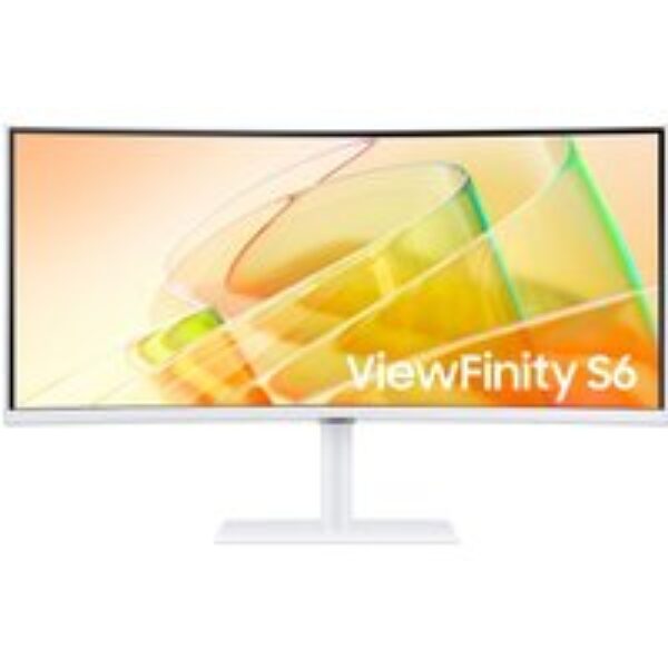 SAMSUNG ViewFinity S6 LS34C650TAUXXU Wide Quad HD 34" Curved VA LCD Monitor - White