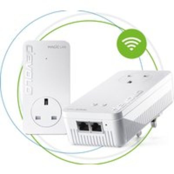 DEVOLO Magic 1 8361 WiFi Powerline Adapter Kit - Twin Pack