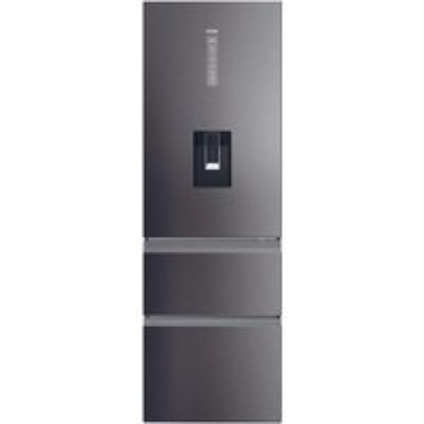 HAIER HTW5618EWMP Smart Fridge Freezer - Platinum Inox