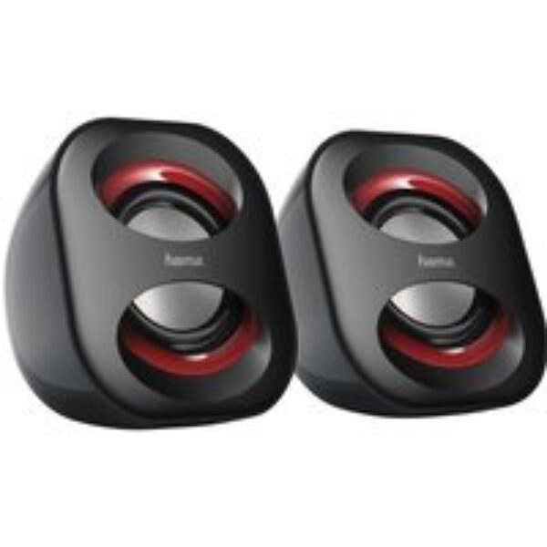 HAMA Sonic Mobil 183 Laptop Speakers - Black & Red