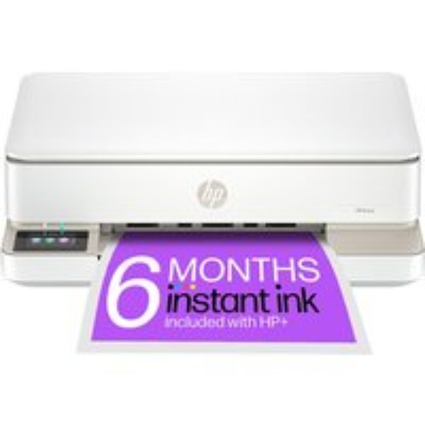 HP Envy 6132e All-in-One Inkjet Wireless Printer with Fax & 6 Months Instant Ink with HP