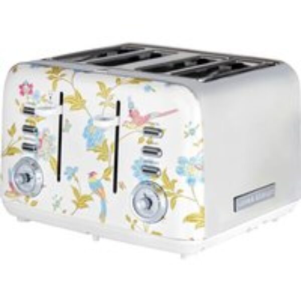 LAURA ASHLEY VQSBT583WSUK 4-Slice Toaster - Elveden White