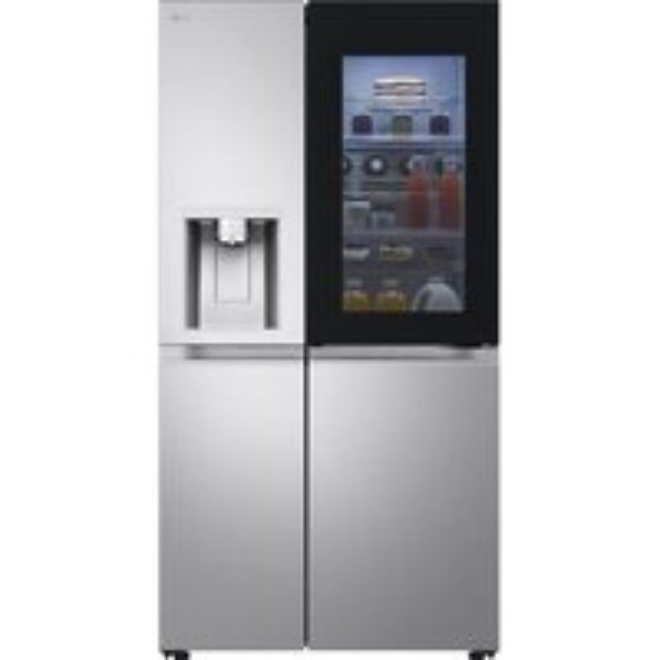 LG InstaView GSXE90BSAD American-Style Smart Fridge Freezer - Brushed Steel