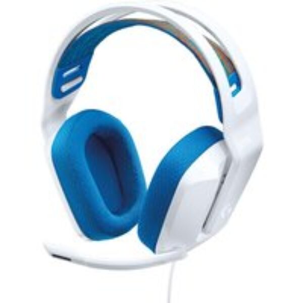 LOGITECH G335 Gaming Headset - White & Blue