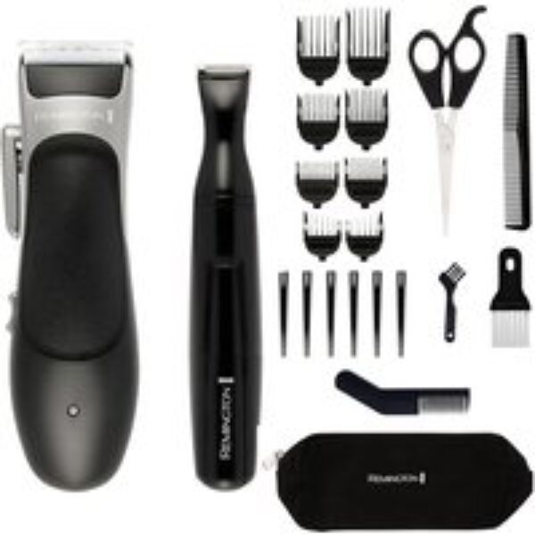 REMINGTON Stylist HC367 Hair Clipper - Black & Silver