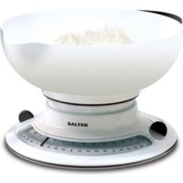 SALTER 800 WHBKDR Kitchen Scales - White