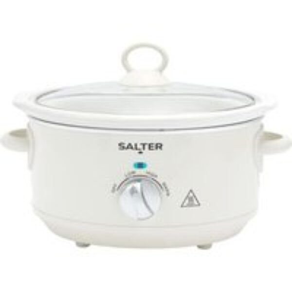 SALTER Retro Slow Cooker - Cream