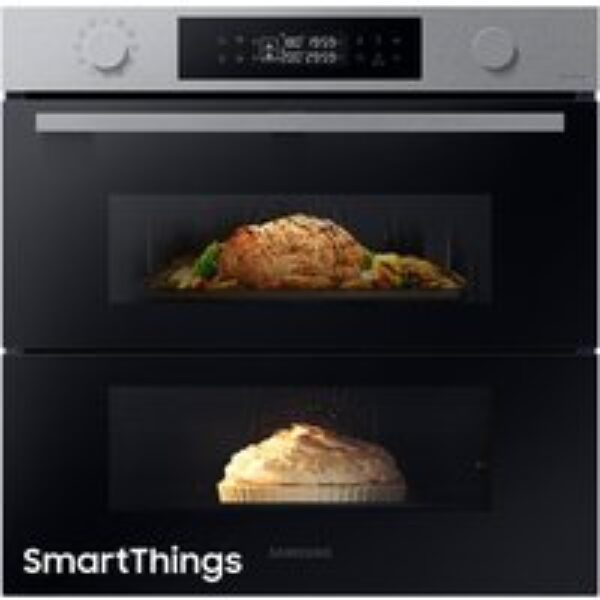 SAMSUNG Series 4 Dual Cook Flex NV7B45305AS/U4 Electric Pyrolytic Smart Oven - Stainless Steel