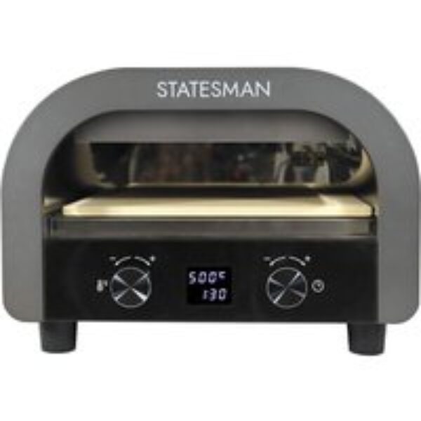 STATESMAN SKPO0E13B Pizza Oven - Silver & Black