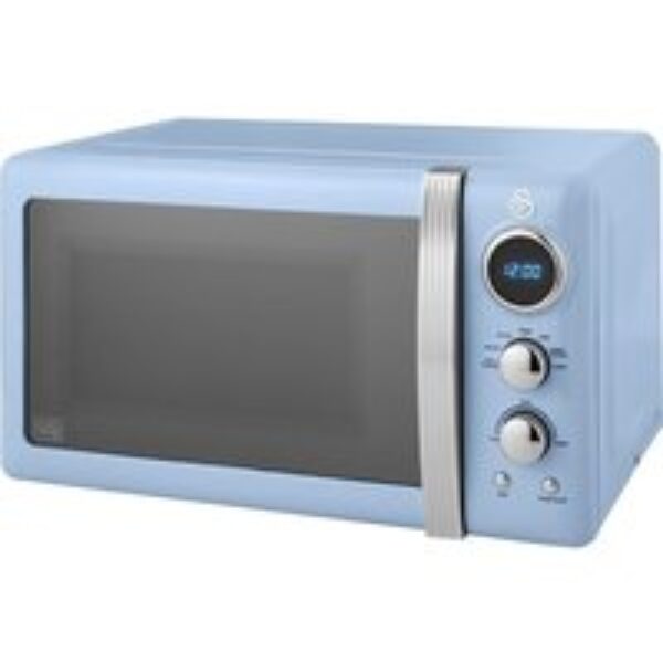 SWAN Retro SM22030LBLN Solo Microwave - Blue