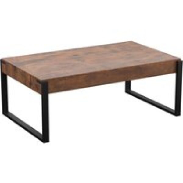 AVF Ridgewood FT110RIDDW Coffee Table - Dark Wood & Black