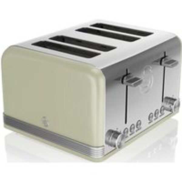 SWAN Retro ST19020GN 4-Slice Toaster - Green