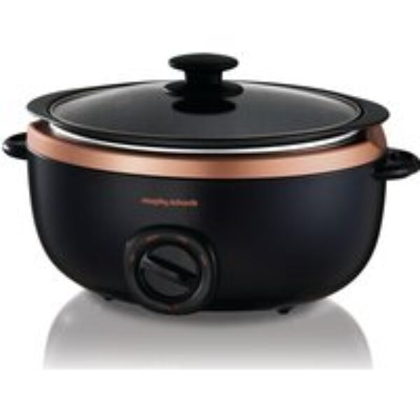 MORPHY RICHARDS Evoke Sear & Stew 461016 Slow Cooker - Black & Rose Gold