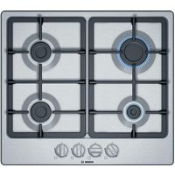 BOSCH Serie 2 PGP6B5B90 Gas Hob - Stainless Steel