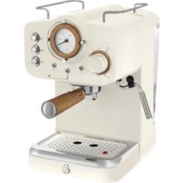 SWAN Retro Pump Espresso SK22110WHTN Coffee Machine - White