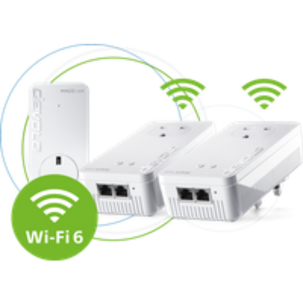 DEVOLO Magic 2 8826 WiFi 6 Powerline Starter Kit - Triple Pack