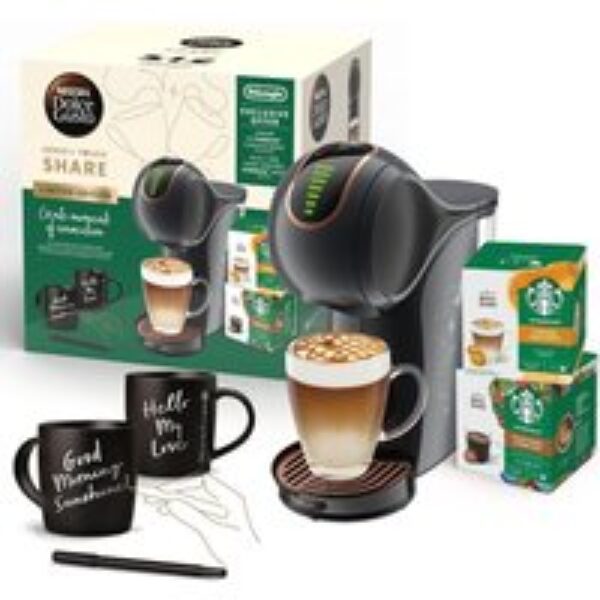 DELONGHI by Nescafe Dolce Gusto Genio S Touch EDG426.B Share Bundle Coffee Machine - Black