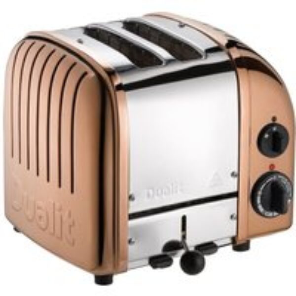 DUALIT Classic 2-Slice Toaster - Copper & Silver