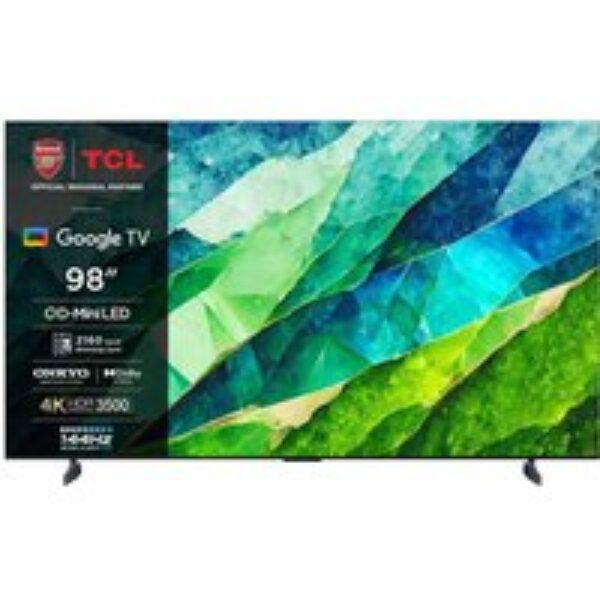 TCL 98C855K 98" Smart 4K Ultra HD HDR Mini LED TV with Google Assistant & Amazon Alexa