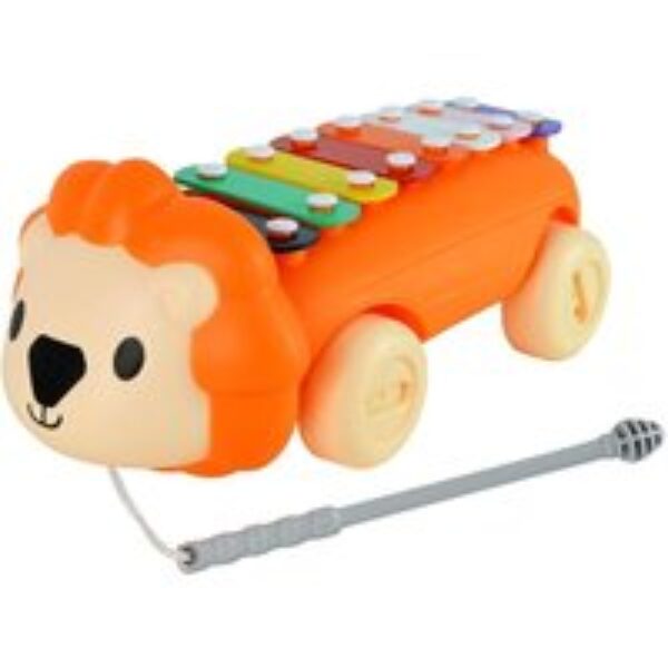 LITTLE STAR LS1002 Lion Pull Along Xylophone - Orange