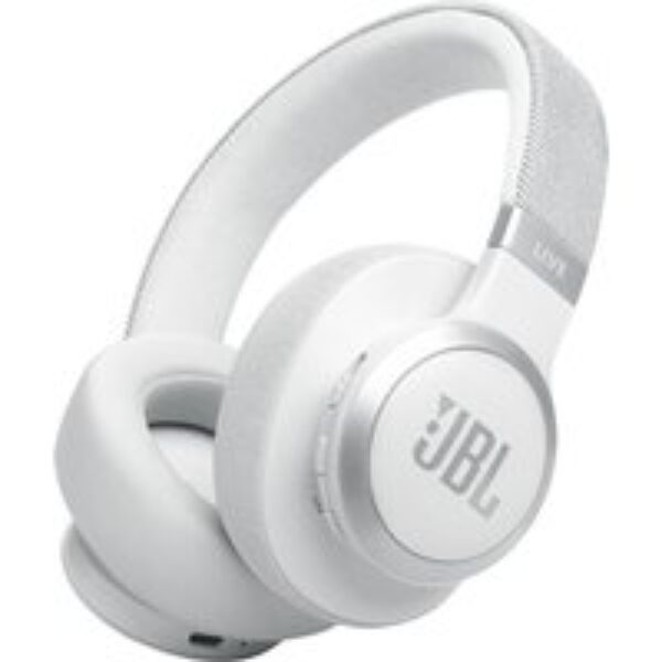 JBL Live 770NC Wireless Bluetooth Noise-Cancelling Headphones - White