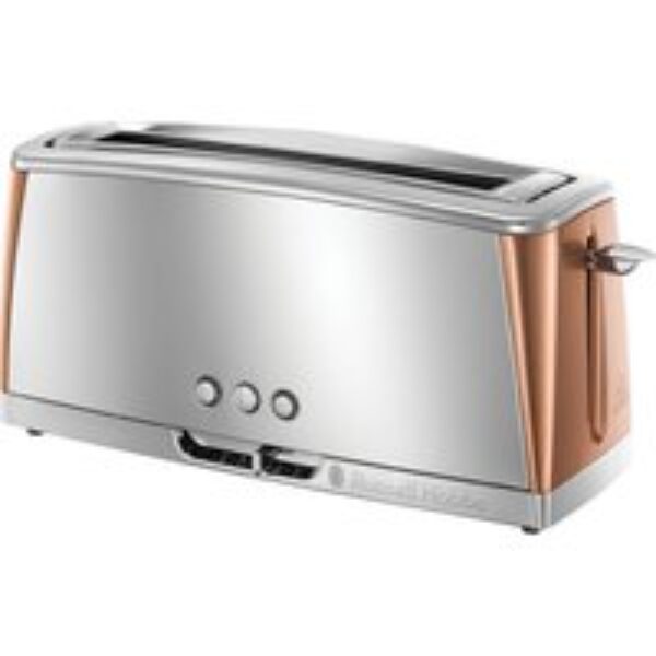 RUSSELL HOBBS Luna 24310 2-Slice Toaster - Silver & Copper