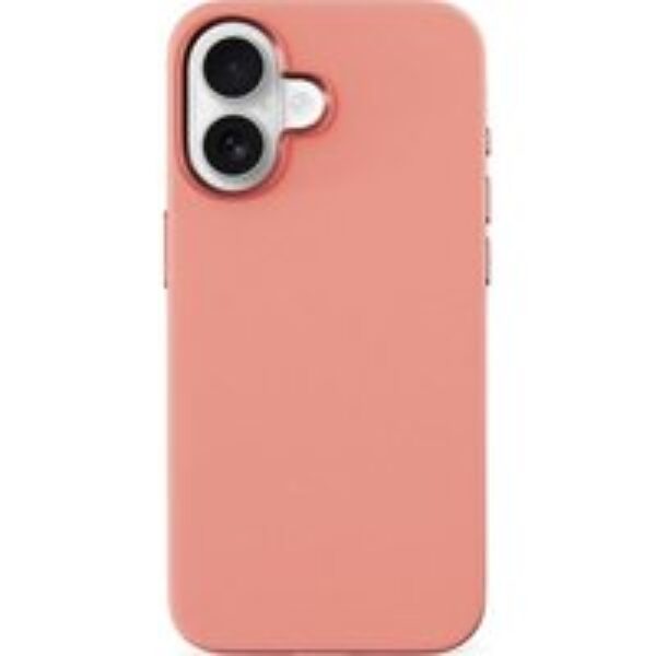 EPICO Mag Magnetic iPhone 16 Silicone Case - Peach Pink