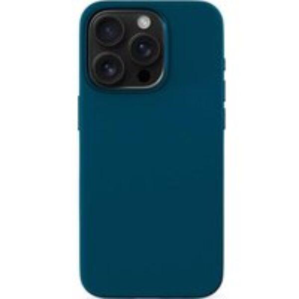 EPICO Mag Magnetic iPhone 16 Plus Genuine Leather Case - Petrol Blue