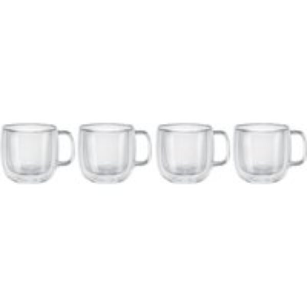 ZWILLING Sorrento Plus Double Wall Cappuccino Glasses - Pack of 4