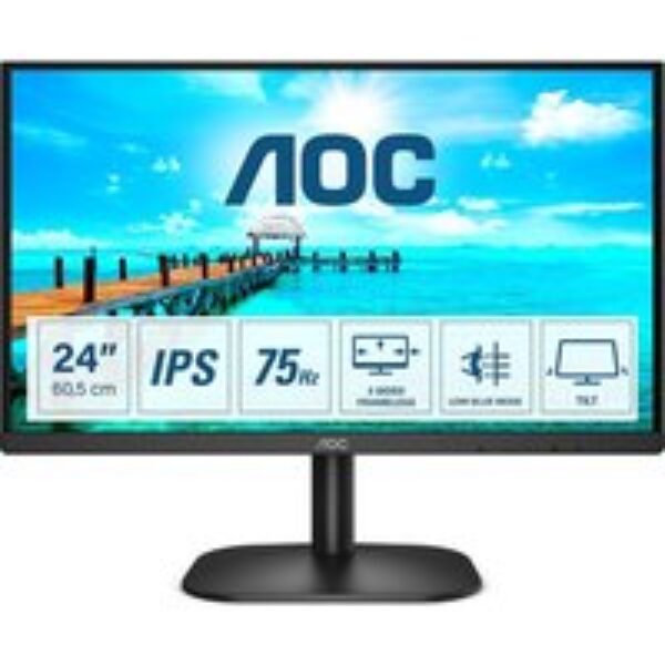 AOC 24B2XH Full HD 24" IPS LCD Monitor - Black